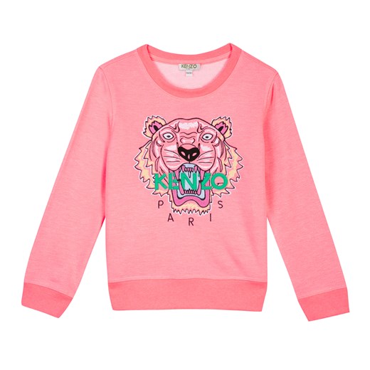 Różowa bluza Tiger 4-16 lat Kenzo Kids  6 LAT Moliera2.com