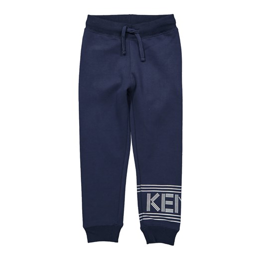 Kenzo Kids spodnie chłopięce niebieskie jesienne 
