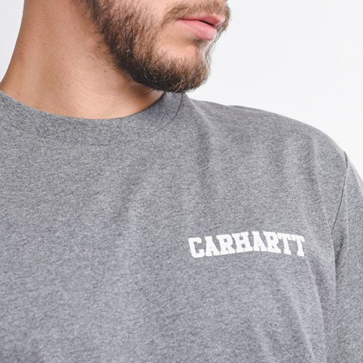 Szary t-shirt męski Carhartt Wip z krótkim rękawem 