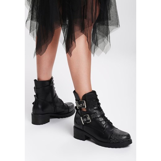 Workery damskie Renee na obcasie młodzieżowe 