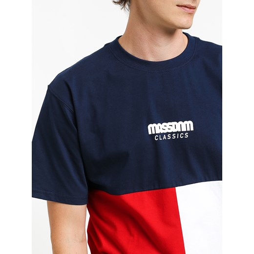 Mass Denim t-shirt męski z krótkimi rękawami z napisami 