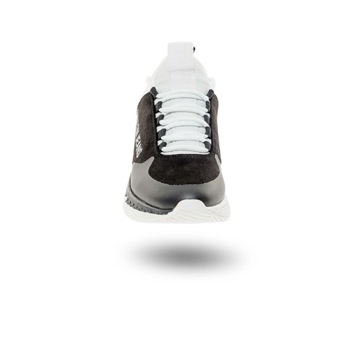 Buty sportowe damskie Calvin Klein sneakersy młodzieżowe w nadruki na płaskiej podeszwie sznurowane 