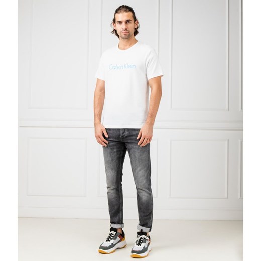 T-shirt męski biały Calvin Klein Underwear z krótkim rękawem na wiosnę 