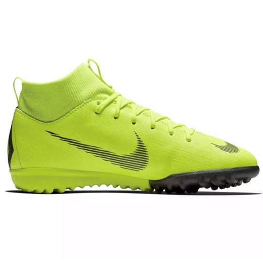 Buty sportowe dziecięce Nike sznurowane wiosenne zielone gładkie 
