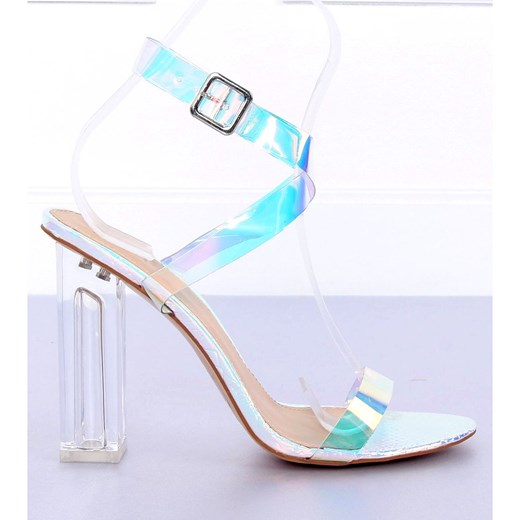 Sandały damskie Butymodne białe eleganckie gładkie 