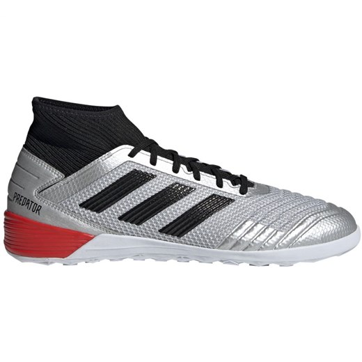 Buty sportowe męskie Adidas na wiosnę sznurowane srebrne 