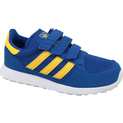 Buty sportowe dziecięce Adidas niebieskie na rzepy 