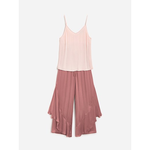 Reserved - Piżama ze spodniami - Różowy  Reserved L 