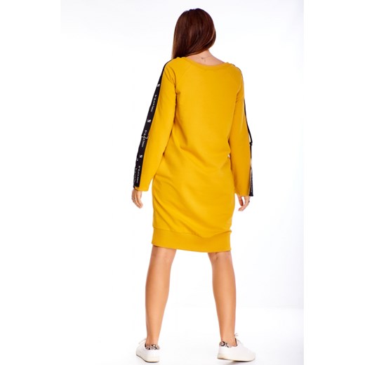 Dresowa sukienka z taśmami By Black Swan L/XL ptakmoda.com