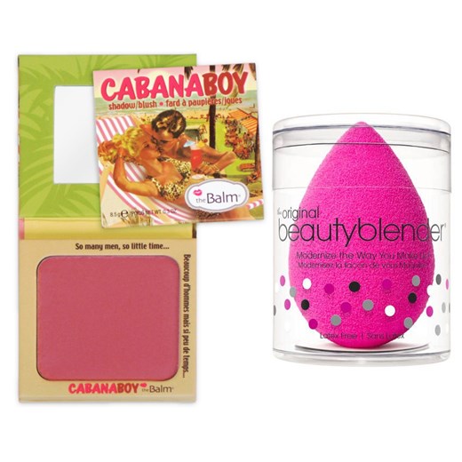 TheBalm CabanaBoy and Beauty Blender | Zestaw do makijażu: róż do policzków 8,5g + gąbka do makijażu The Balm   Estyl.pl