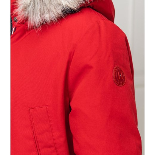 Parka damska Tommy Hilfiger bez wzorów 