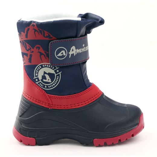 American Club buty zimowe dziecięce śniegowce na rzepy 
