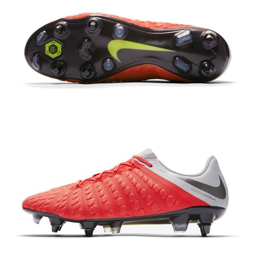 Buty sportowe męskie Nike hypervenomx czerwone na wiosnę sznurowane 