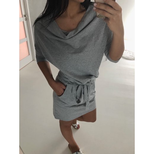 Megi Collection sukienka szara casual