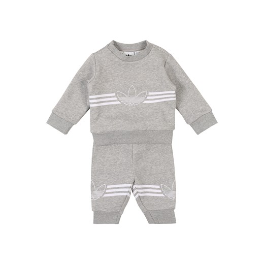 Odzież dla niemowląt Adidas Originals szara bawełniana 