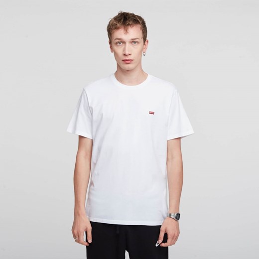 T-shirt męski Levi's biały z bawełny 