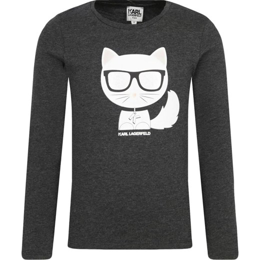 Karl Lagerfeld Long sleeves  tee shirt, cotton jersey + Choupette print.  Karl Lagerfeld 156 Gomez Fashion Store