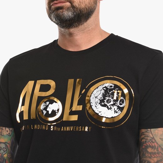 T-shirt męski Alpha Industries czarny z krótkim rękawem 