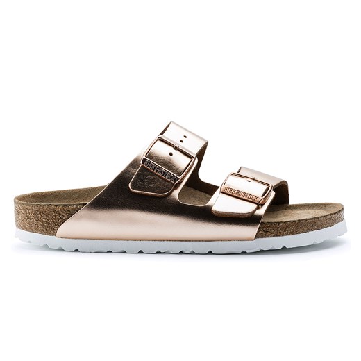 Klapki damskie Birkenstock złote 