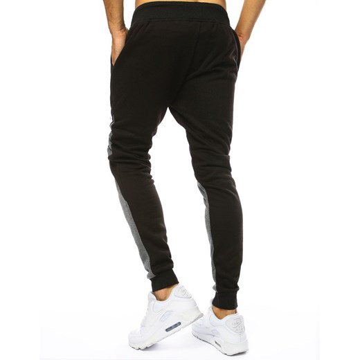 Spodnie męskie dresowe joggery czarne (ux2071) Dstreet  XXL  okazyjna cena 