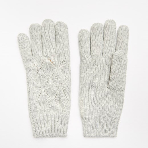 Cropp - Pięciopalczaste rękawiczki - Jasny szary Cropp  One Size 