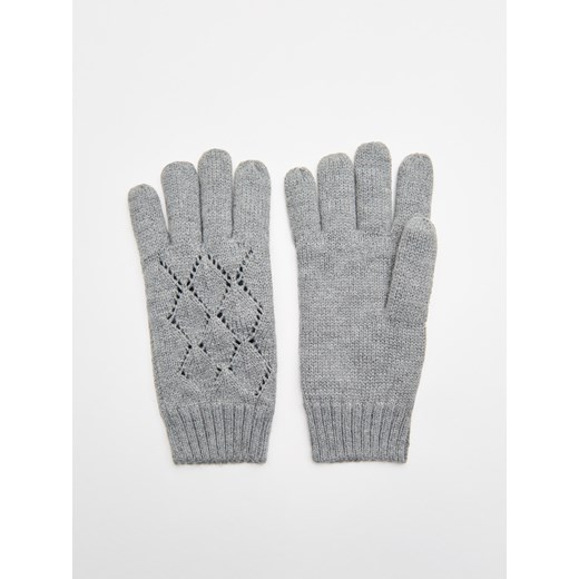 Cropp - Pięciopalczaste rękawiczki - Szary  Cropp One Size 