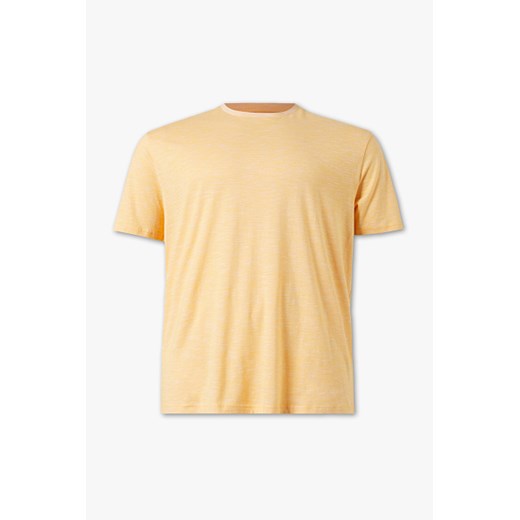 T-shirt męski żółty Angelo Litrico z krótkim rękawem 