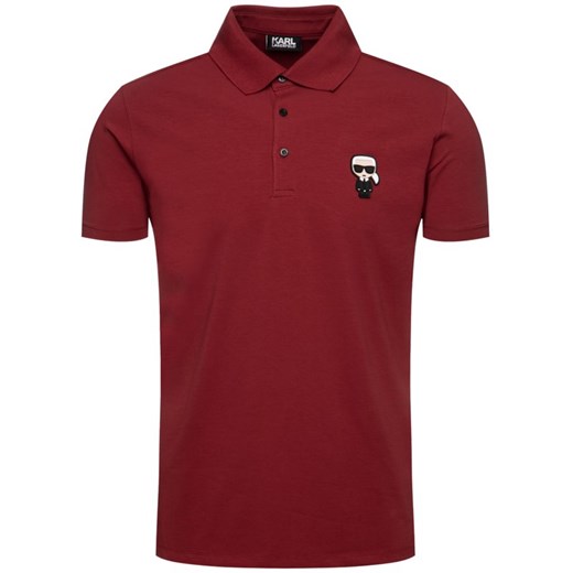 T-shirt męski Karl Lagerfeld czerwony z krótkim rękawem 