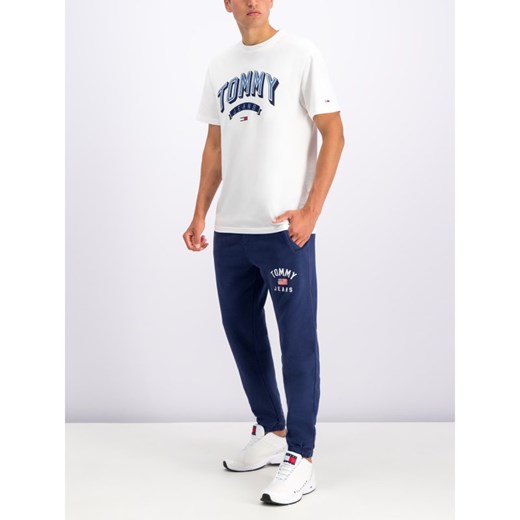 Spodnie męskie Tommy Jeans z napisami sportowe 