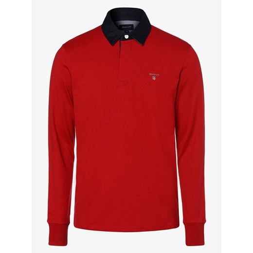 Gant - Męska bluza nierozpinana, czerwony  Gant L vangraaf