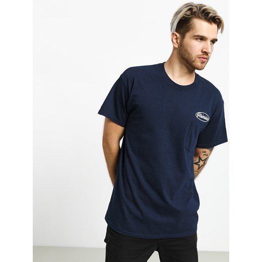 T-shirt męski niebieski Primitive z krótkim rękawem 