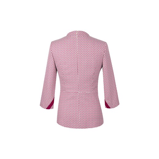 Prettyone tunika   różowa w abstrakcyjnym wzorze casual 