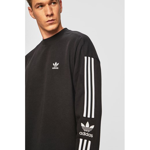 Czarna bluza sportowa Adidas Originals dzianinowa 