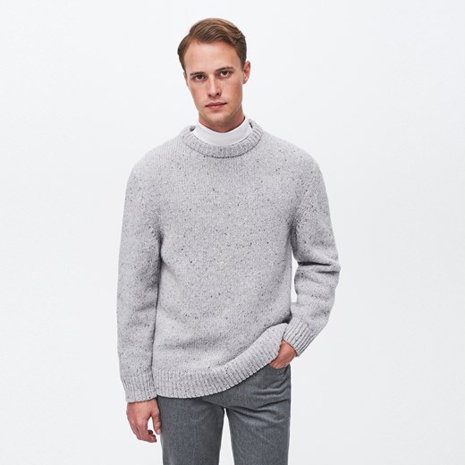 Reserved - Wełniany sweter - Jasny szary  Reserved L 