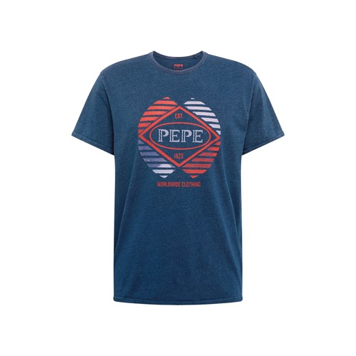 Koszulka sportowa Pepe Jeans niebieska z jerseyu 