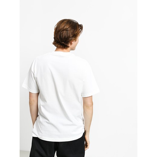 T-shirt męski Dgk młodzieżowy biały z krótkimi rękawami 