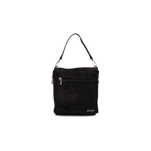Shopper bag czarna Toscanio bez dodatków mieszcząca a5 