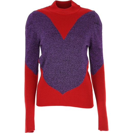 GCDS Sweter dla Kobiet, purpurowy, Bawełna, 2019, 40 44 M