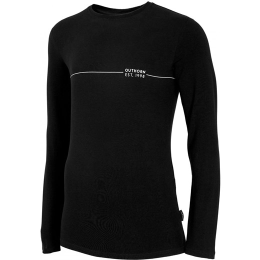 T-shirt męski Outhorn czarny z długimi rękawami 