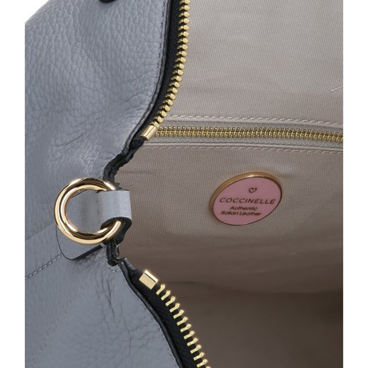 Coccinelle shopper bag na ramię matowa bez dodatków 