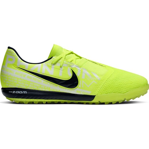 Buty sportowe męskie Nike zoom zielone na wiosnę ze skóry sznurowane 