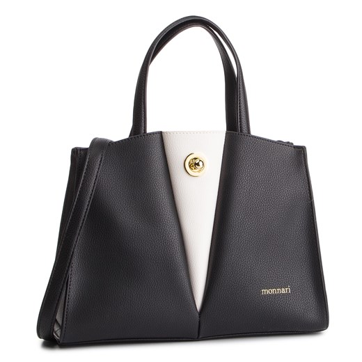 Shopper bag czarna Monnari matowa bez dodatków elegancka mieszcząca a7 