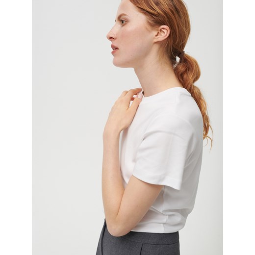 Bluzka damska Reserved z okrągłym dekoltem z krótkim rękawem 