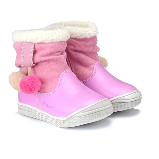 Buty zimowe dziecięce różowe Wojtyłko 