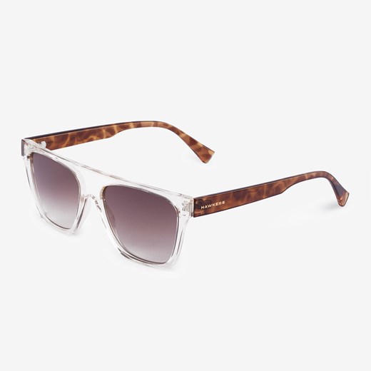 OKULARY HAWKERS CRYSTAL CHAMPAGNE BROWN GRADIENT ONE LIFESTYLE FLAT TOP Hawkers  uniwersalny WWW.MMSPORT.PL