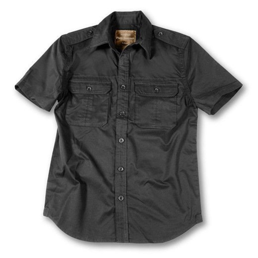 Koszula męska czarna Surplus bez wzorów 