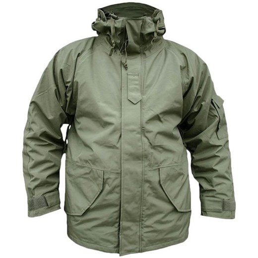 Zielona kurtka męska Mil-Tec na zimę bez wzorów w militarnym stylu 