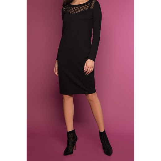 Sukienka Zaps Collection nylonowa mini czarna na sylwestra 