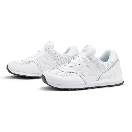 Białe buty sportowe męskie New Balance skórzane 