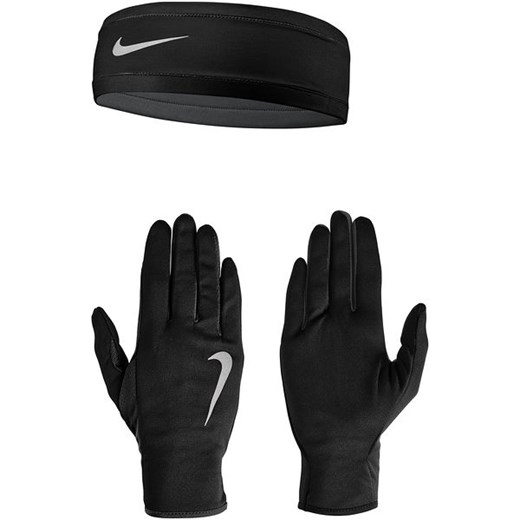 Zestaw biegowy: rękawiczki i opaska Running Dry Womens Nike Nike  M/L SPORT-SHOP.pl promocja 